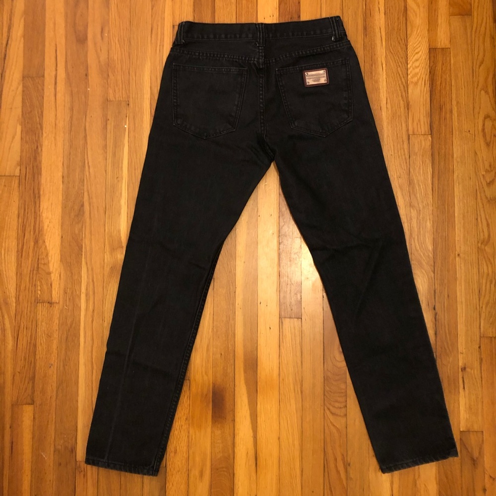 Dolce & Gabbana Slim Straight Jeans Denim Black